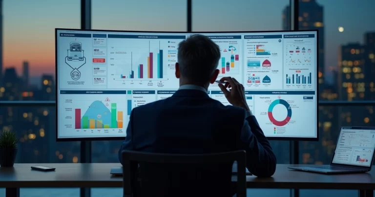 Dashboard de BI com alerta de erro na integração com ERP